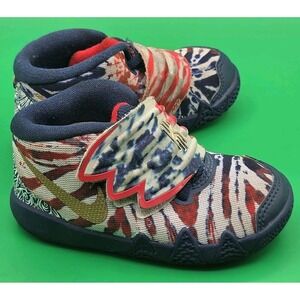 Nike Toddler KYBrid S2 TDV Tie Dye Basketball Shoes DA2324-400 USA Blue Size 6C